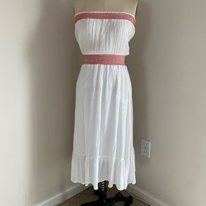 Zara summer strapless dress.